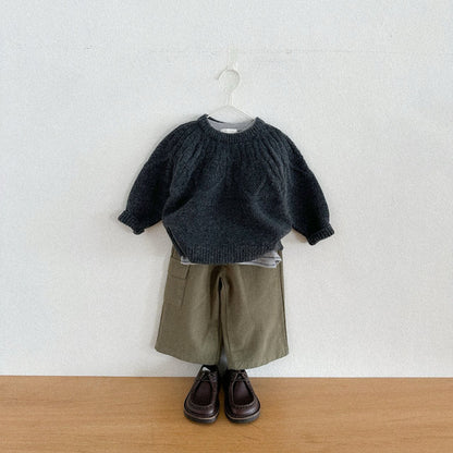 Toddler W25 Unbalanced Pocket Cargo Pants (10m - 4y) - 2 Colors kids outfit