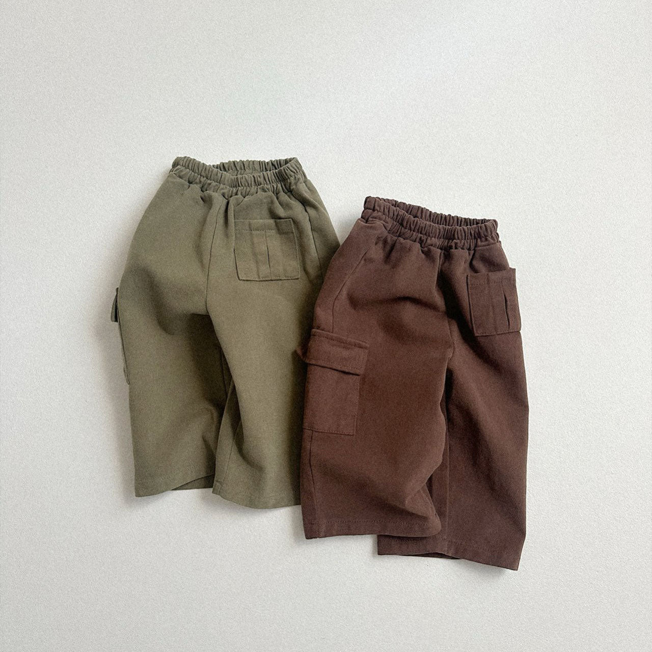 Toddler W25 Unbalanced Pocket Cargo Pants (10m - 4y) - 2 Colors kids outfit