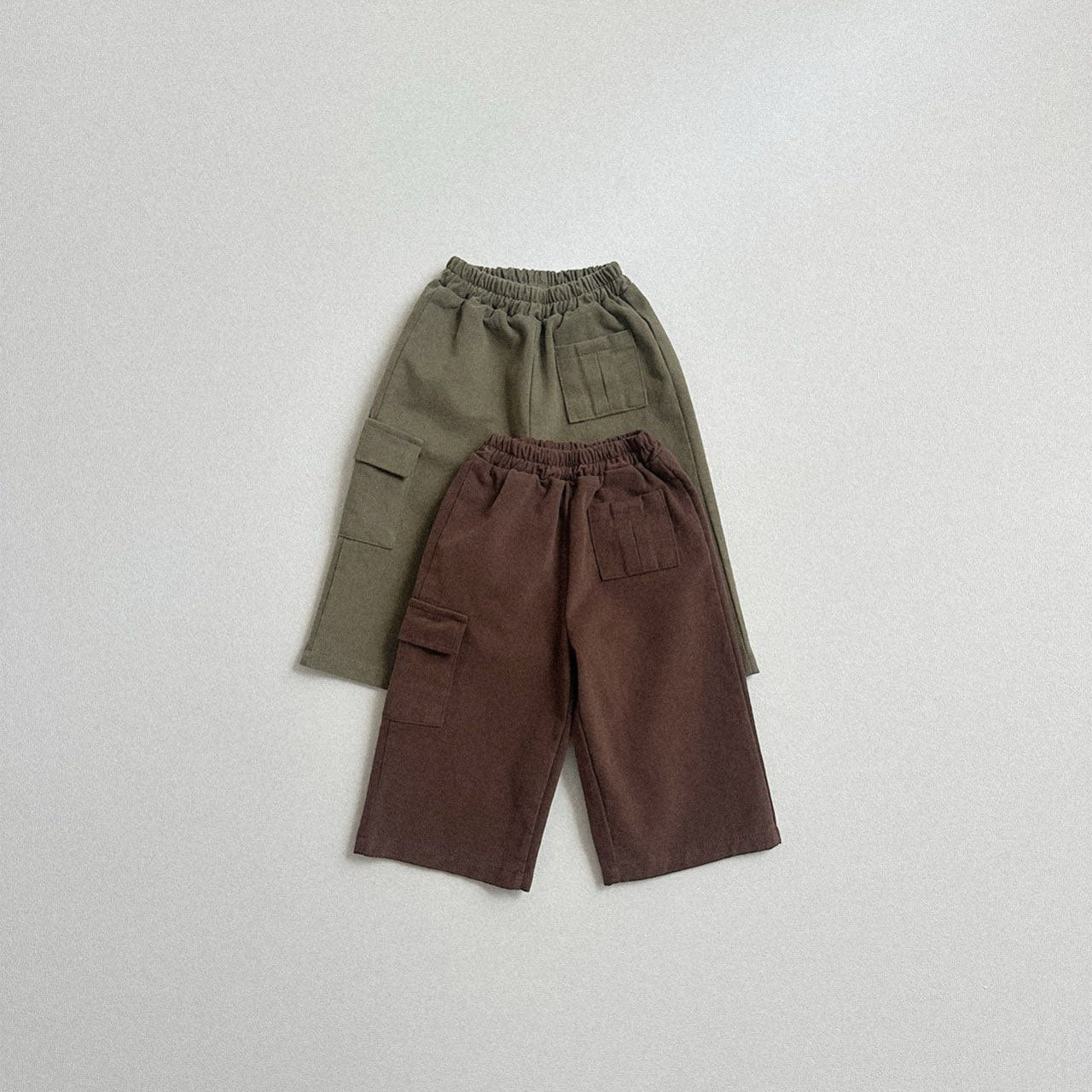 Toddler W25 Unbalanced Pocket Cargo Pants (10m - 4y) - 2 Colors kids outfit
