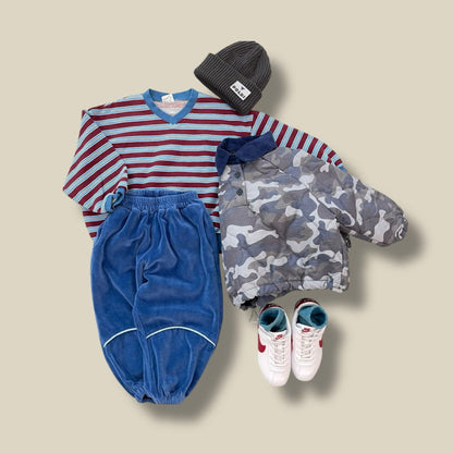 Toddler W25 Velour Jogger Pants (3 - 7y) - 2 Colors kids outfit