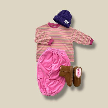 Toddler W25 Velour Jogger Pants (3 - 7y) - 2 Colors kids outfit
