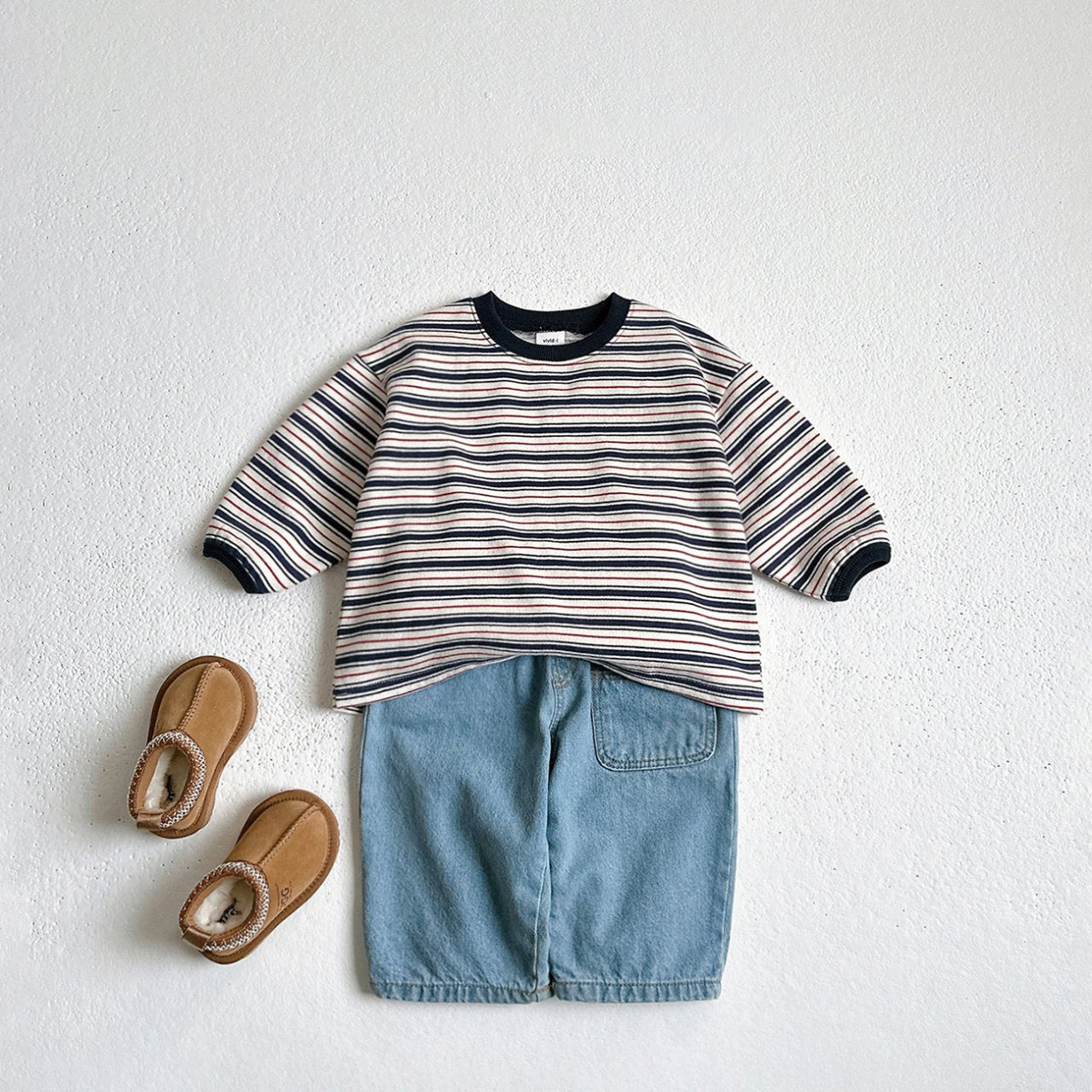 Toddler W25 Warm Denim Pull - On Pants (1 - 6y) - 3 Colors kids outfit