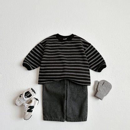 Toddler W25 Warm Denim Pull - On Pants (1 - 6y) - 3 Colors kids outfit