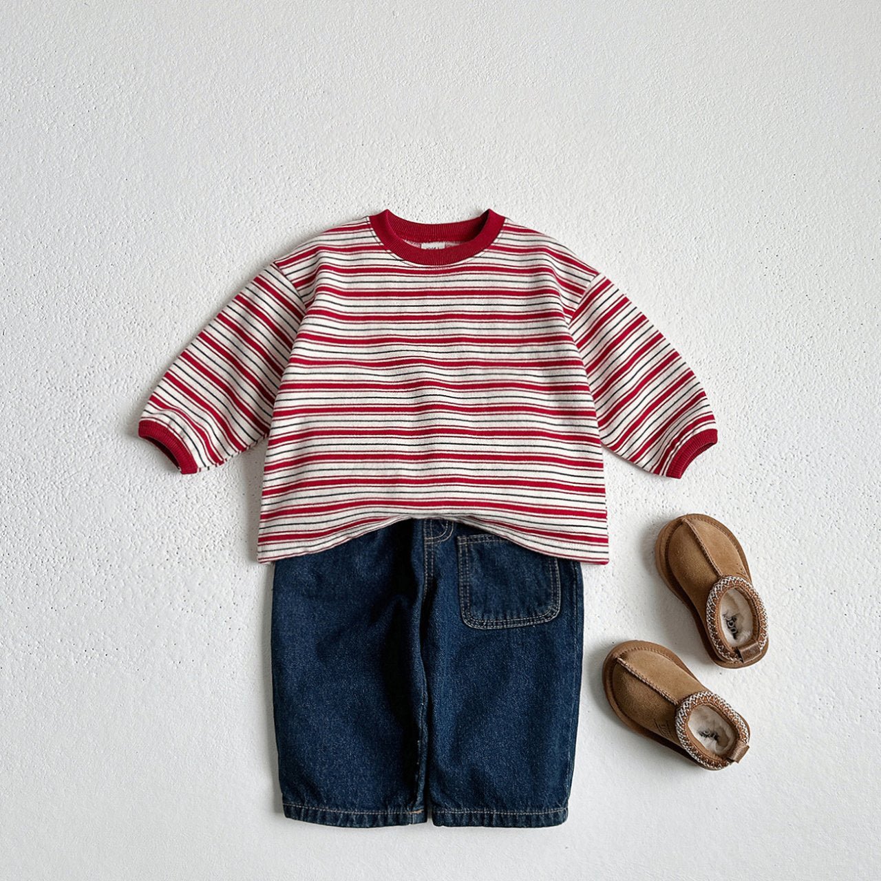Toddler W25 Warm Denim Pull - On Pants (1 - 6y) - 3 Colors kids outfit