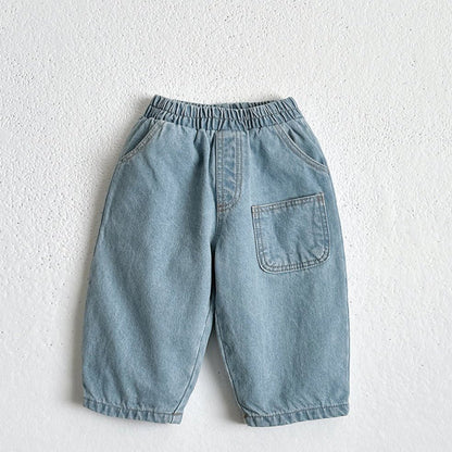 Toddler W25 Warm Denim Pull - On Pants (1 - 6y) - 3 Colors kids outfit