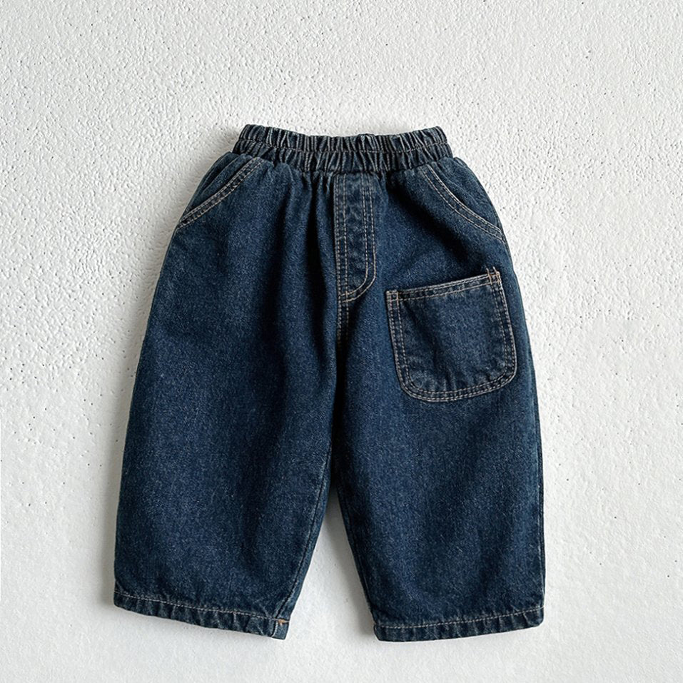 Toddler W25 Warm Denim Pull - On Pants (1 - 6y) - 3 Colors kids outfit