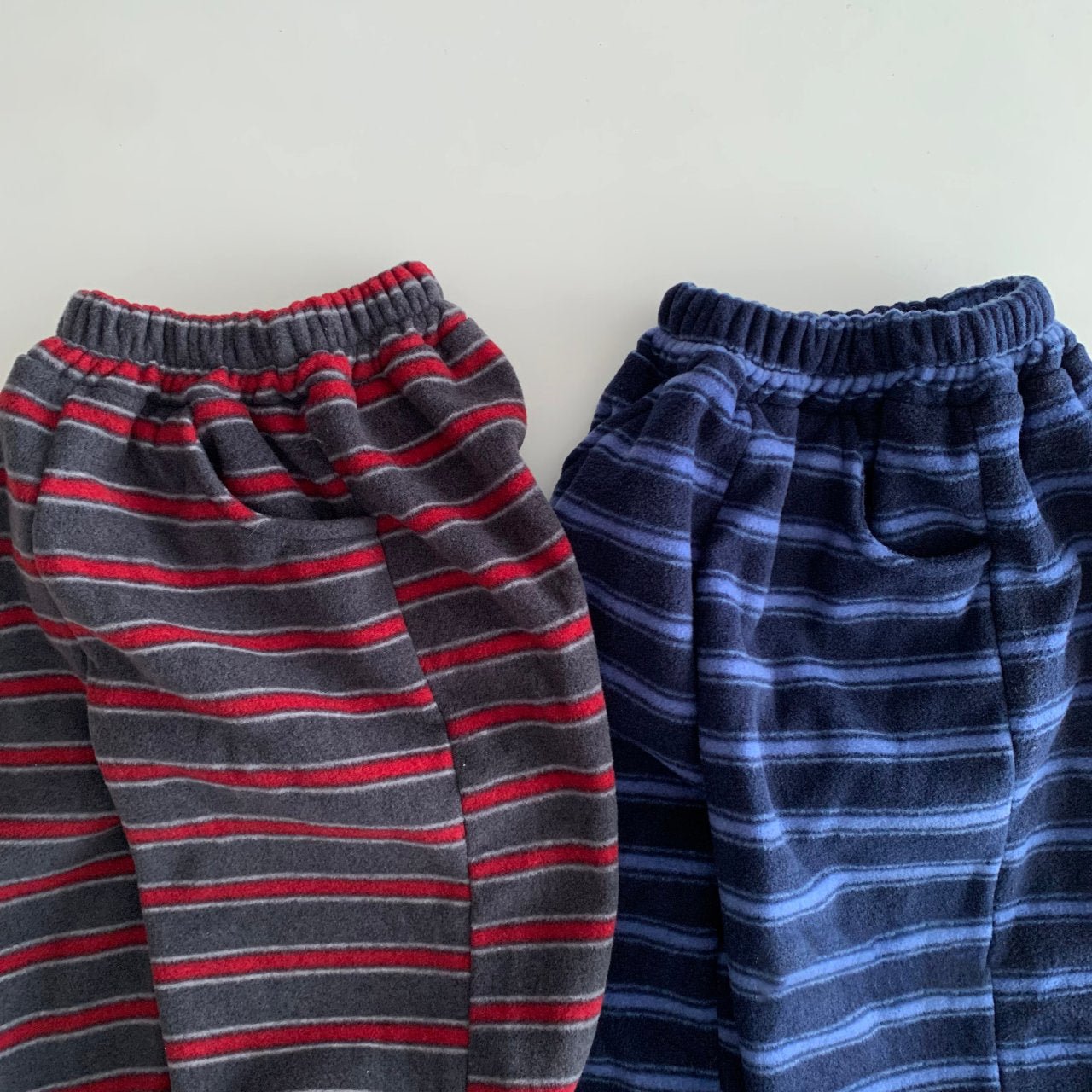 Toddler W25 Warm Fleece Stripe Adjustable Hem Jogger Pants (1 - 7y) - 2 Colors kids outfit