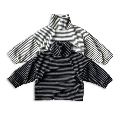 Toddler W25 Warm Fleece Stripe Mock Neck Long Sleeve Top (1 - 7y) - 2 Colors kids outfit