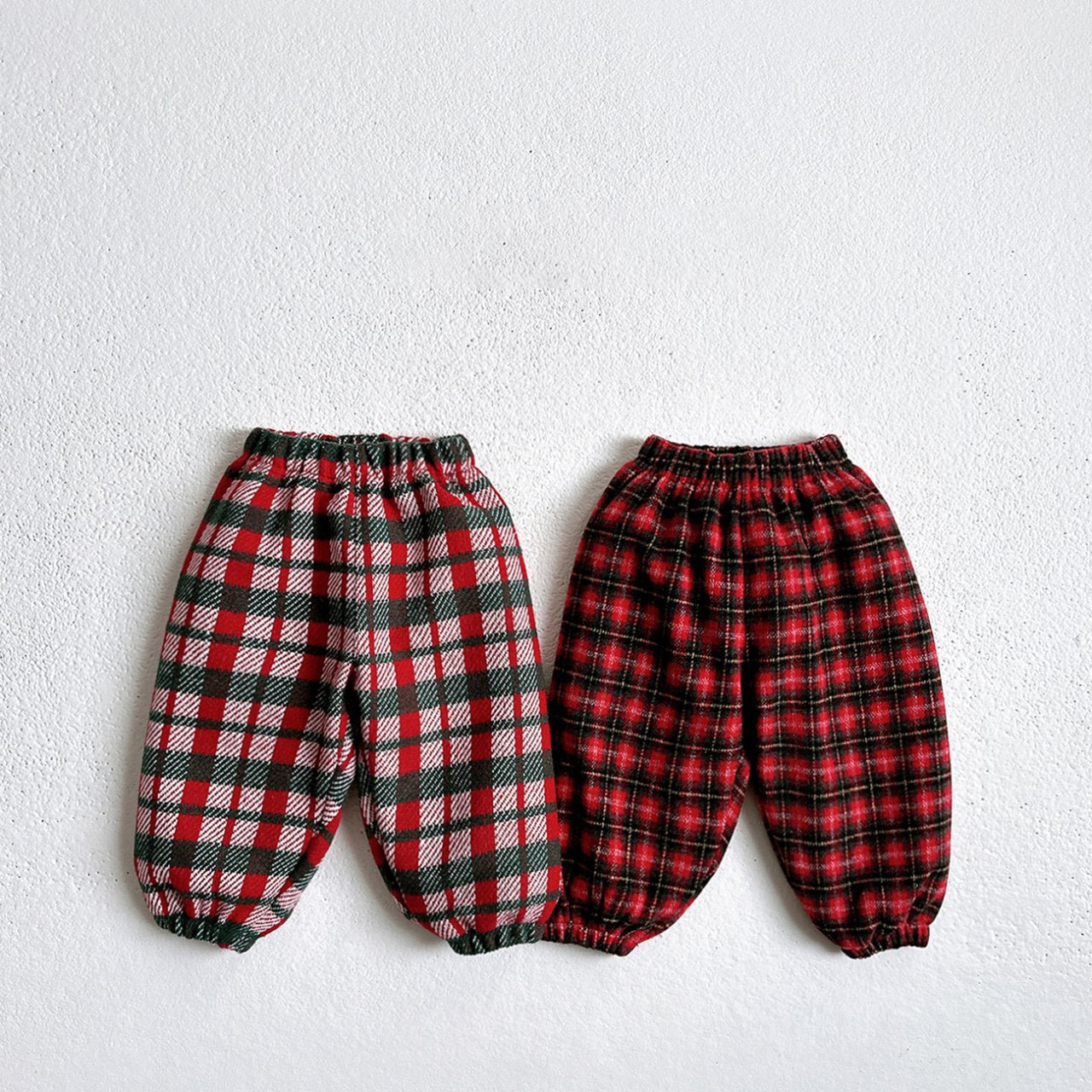 Toddler W25 Warm Plaid Jogger Pants (1 - 6y) - 4 Colors kids outfit