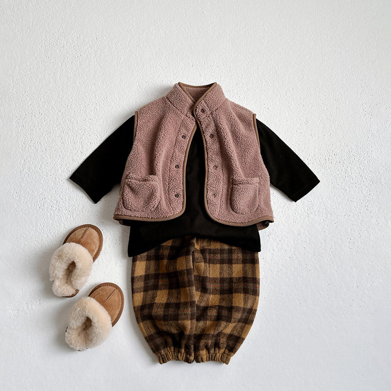 Toddler W25 Warm Plaid Jogger Pants (1 - 6y) - 4 Colors kids outfit