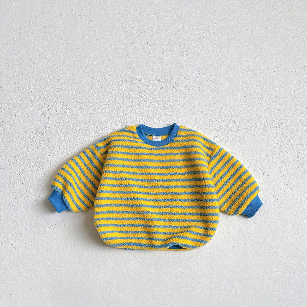 Toddler W25 Warm Stripe Sherpa Long Sleeve Sweaetshirt (1 - 6y) - 3 Colors kids outfit
