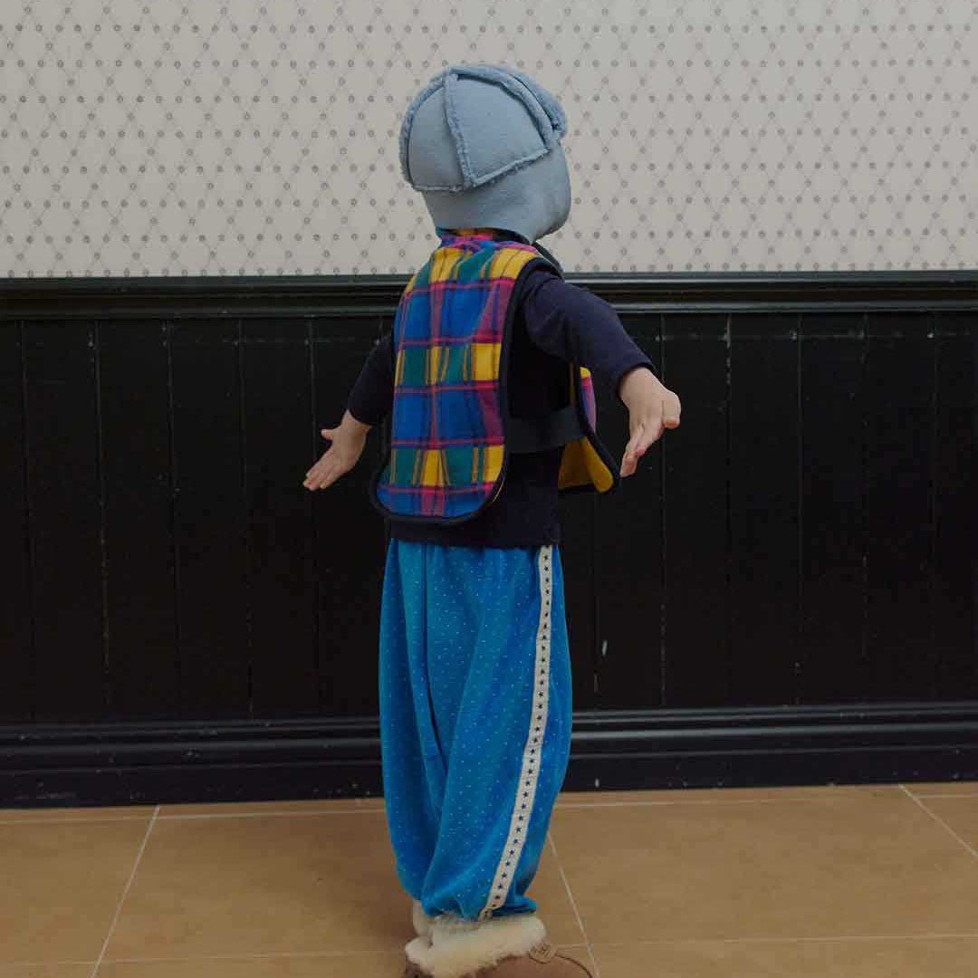 Toddler W26 Side Tape Polka Dot Velour Jogger Pants (2-6y) - 3 Colors kids outfit