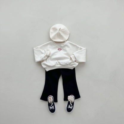 Toddlers Ribbed Flare Pants (2 - 6y) - 3 Colors kids outfit