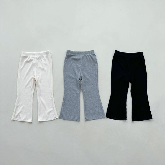 Toddlers Ribbed Flare Pants (2 - 6y) - 3 Colors kids outfit