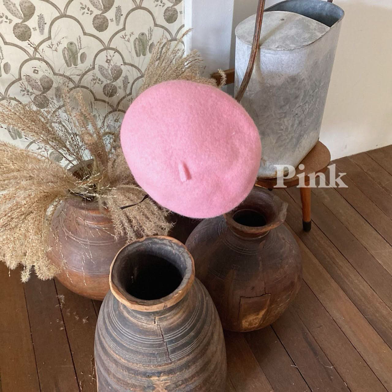 Toddlers Woolen Beret (2 - 5y) - Pink kids outfit