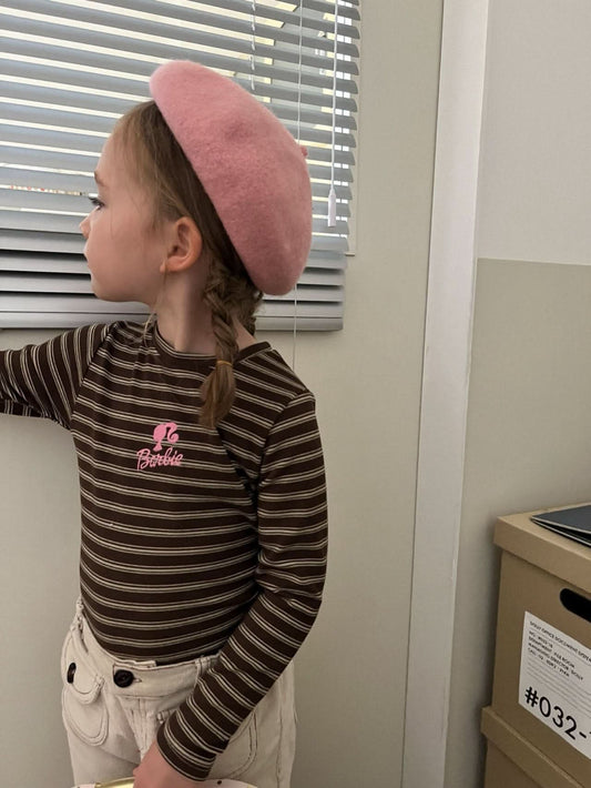 Toddlers Woolen Beret (2 - 5y) - Pink kids outfit