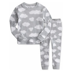Toddler Kids Cloud Printed 2 Piece Pajama Set (1-5y) - Gray - AT NOON STORE