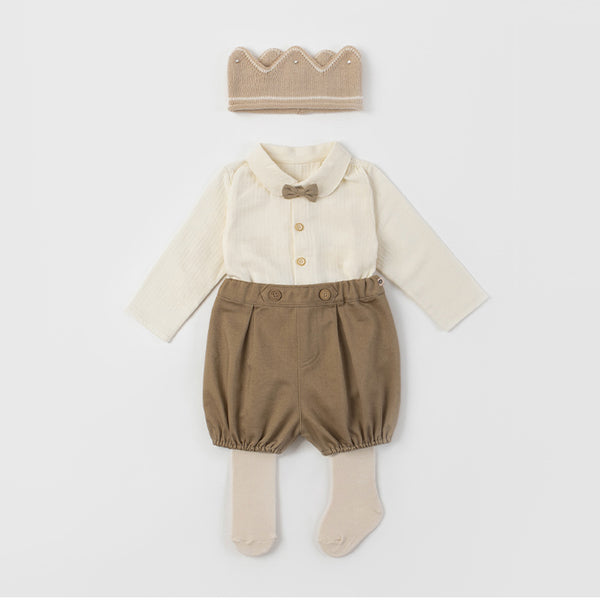 Baby Toddler Boy Shirt, Bow-Tie and Shorts Set (6-24m)