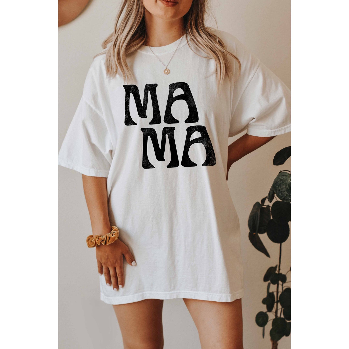 MAMA Graphic Tee - Charcoal - AT NOON STORE