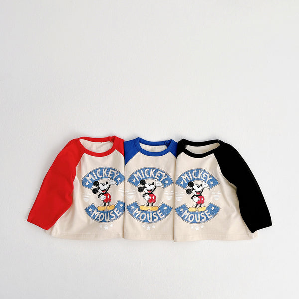 Toddler Disney Mickey Long Sleeve Raglan T-Shirt (1-5y) - 3 Colors