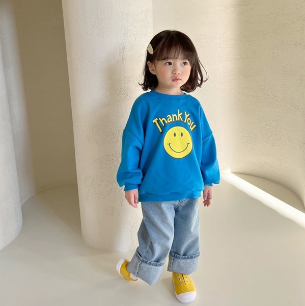 Toddler Thank You Sweatshirt (2-5y) - 3 Colors - AT NOON STORE