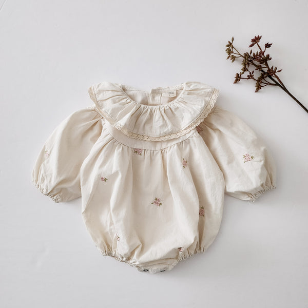 Baby Monbebe 3Rose Embroidered Romper (3-24m)