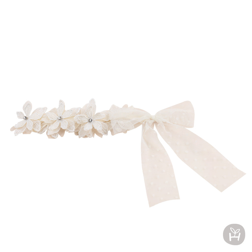 Baby Crystal Flower Lace Headband (3-18m) - AT NOON STORE