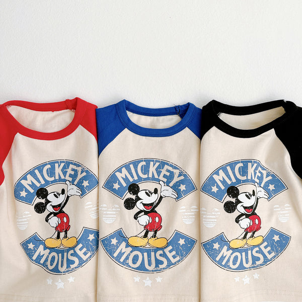 Toddler Disney Mickey Long Sleeve Raglan T-Shirt (1-5y) - 3 Colors