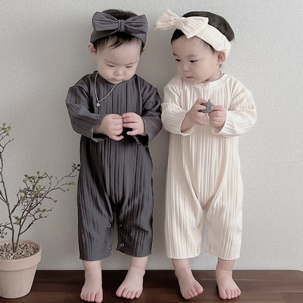 Baby Pleated Jumpsuit (1-24m)-  3 Colors - AT NOON STORE