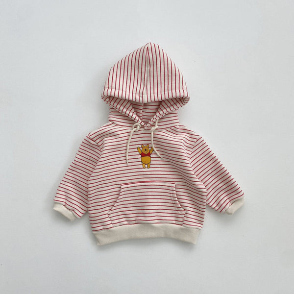 Baby Toddler Pooh & Friends Striped Hoodie (1-5y) - 3 Colors - AT NOON STORE