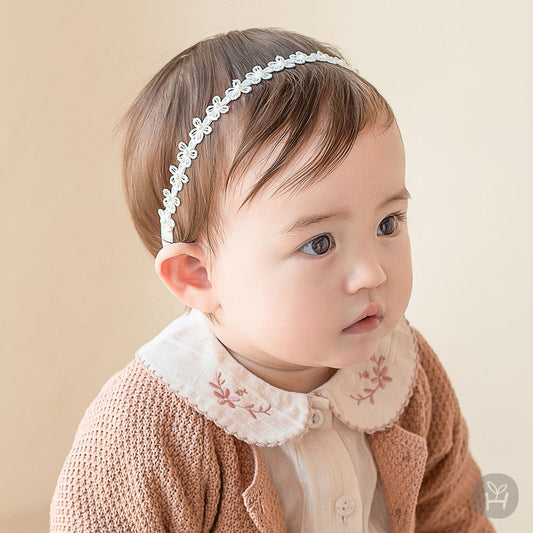 Baby Pearl Flower Lace Headband (3-18m) - AT NOON STORE