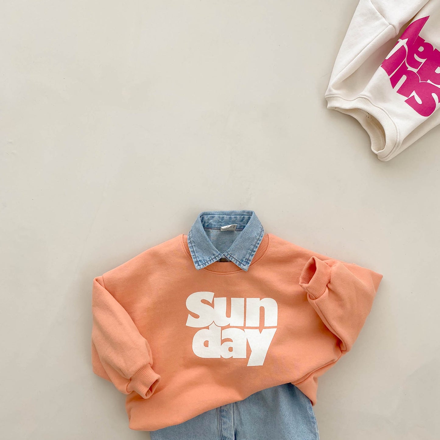 Mom/Baby Sunday Sweatshirt  (2-5y, mom) - 2 Colors - AT NOON STORE