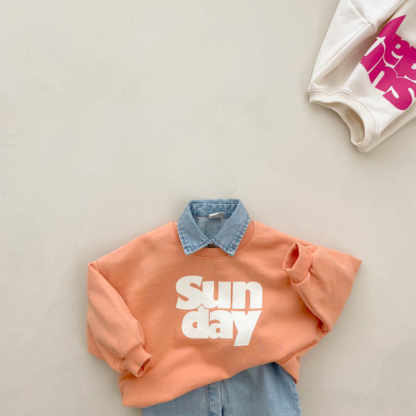 Mom/Baby Sunday Sweatshirt  (2-5y, mom) - 2 Colors