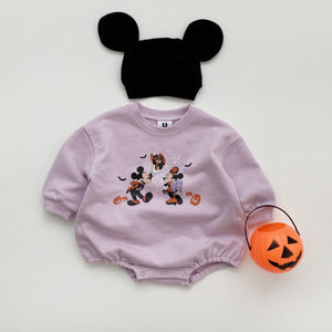 Baby Halloween Mickey Sweatshirt Romper (6-24m) - 4 Colors - AT NOON STORE