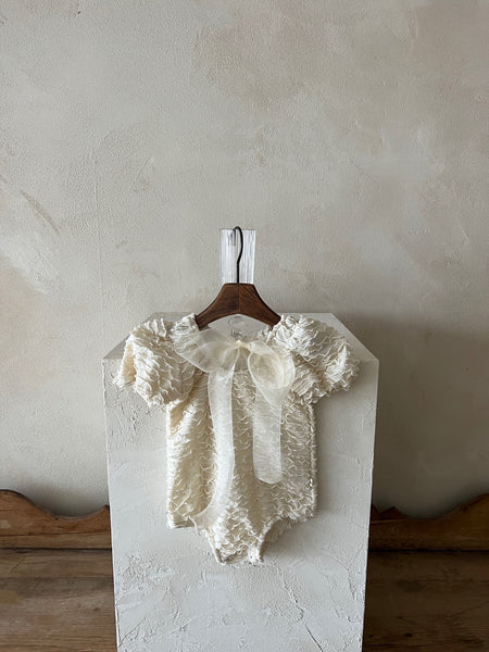 Baby Tie Front Frill Romper (0-18m) - AT NOON STORE