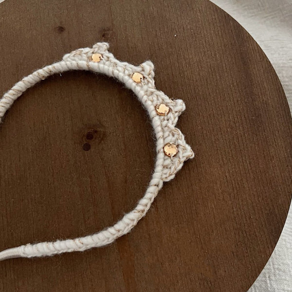 Toddler Knitted Crown Headband (2-5y) - AT NOON STORE