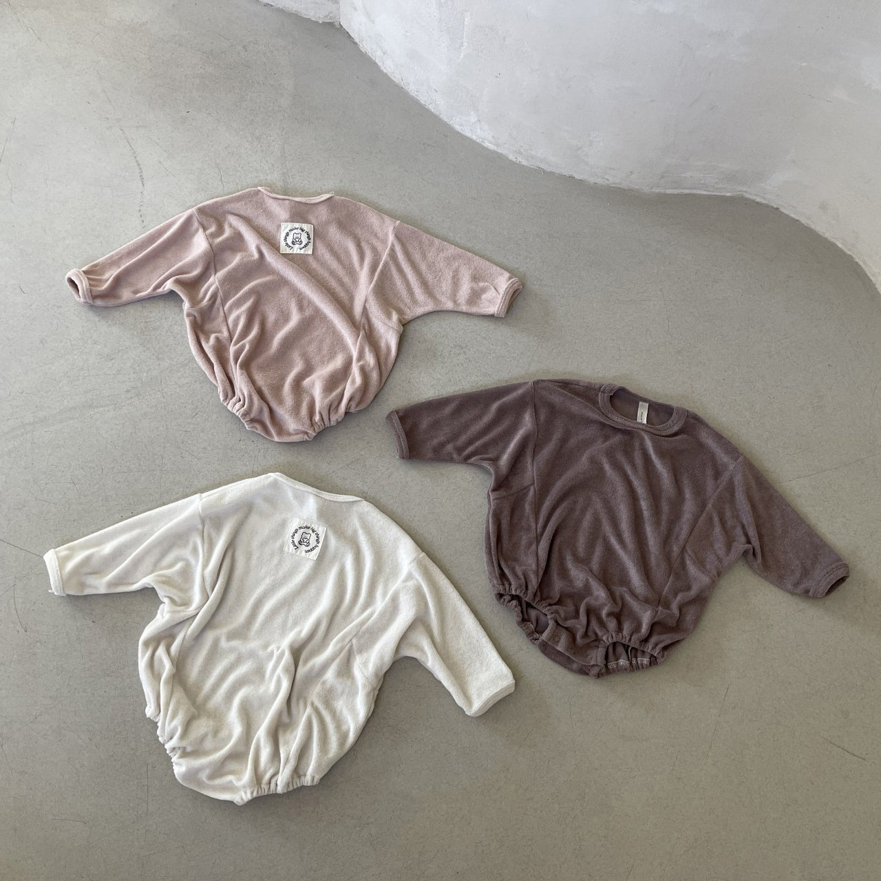 Baby Terry Cloth Romper (3-24m) - 3 Colors - AT NOON STORE