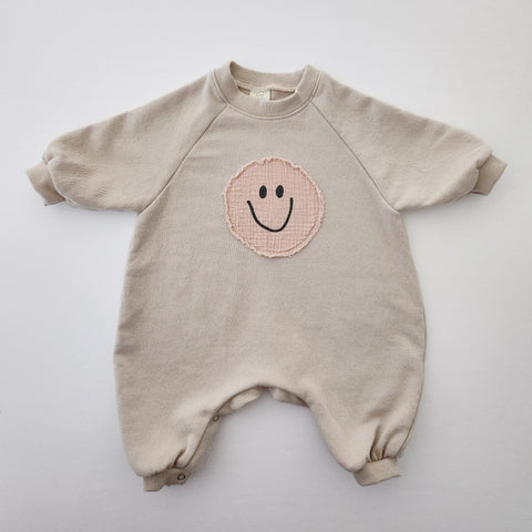 Baby BH Smiley Face Bodysuit (12-18m) - Pink Face