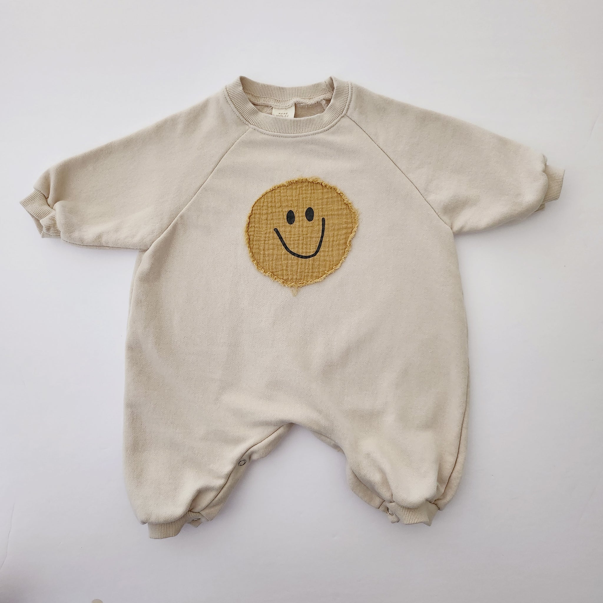 Baby BH Smiley Face Bodysuit (3-18m) - Mustard Face