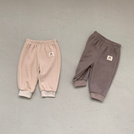 Baby BH Waffle Pull-on Jogger Pants (3-18m) -  2 Colors - AT NOON STORE