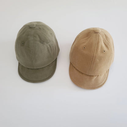 Baby Corduroy Cap (3-24m) - 3 Colors - AT NOON STORE