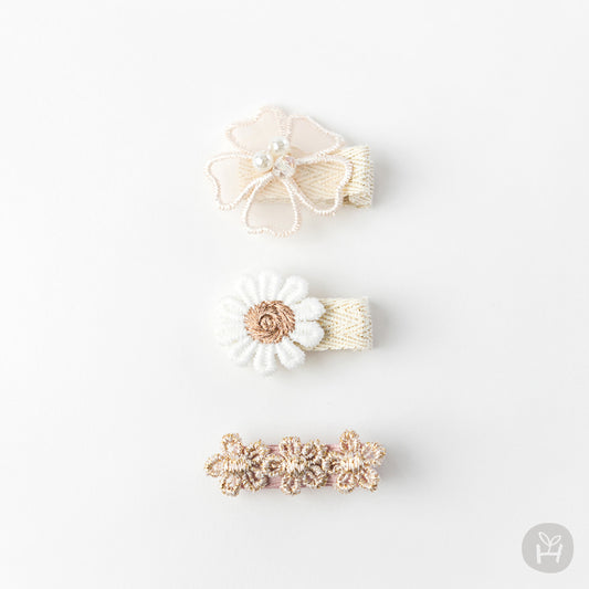 Baby Flower Hair Clip Set (3pk) - AT NOON STORE