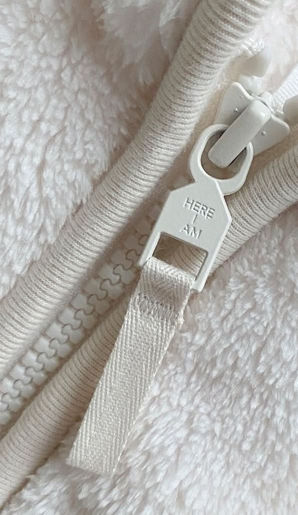 Baby Fluffy Fleece One-Piece (3-10m) - Milk White - AT NOON STORE