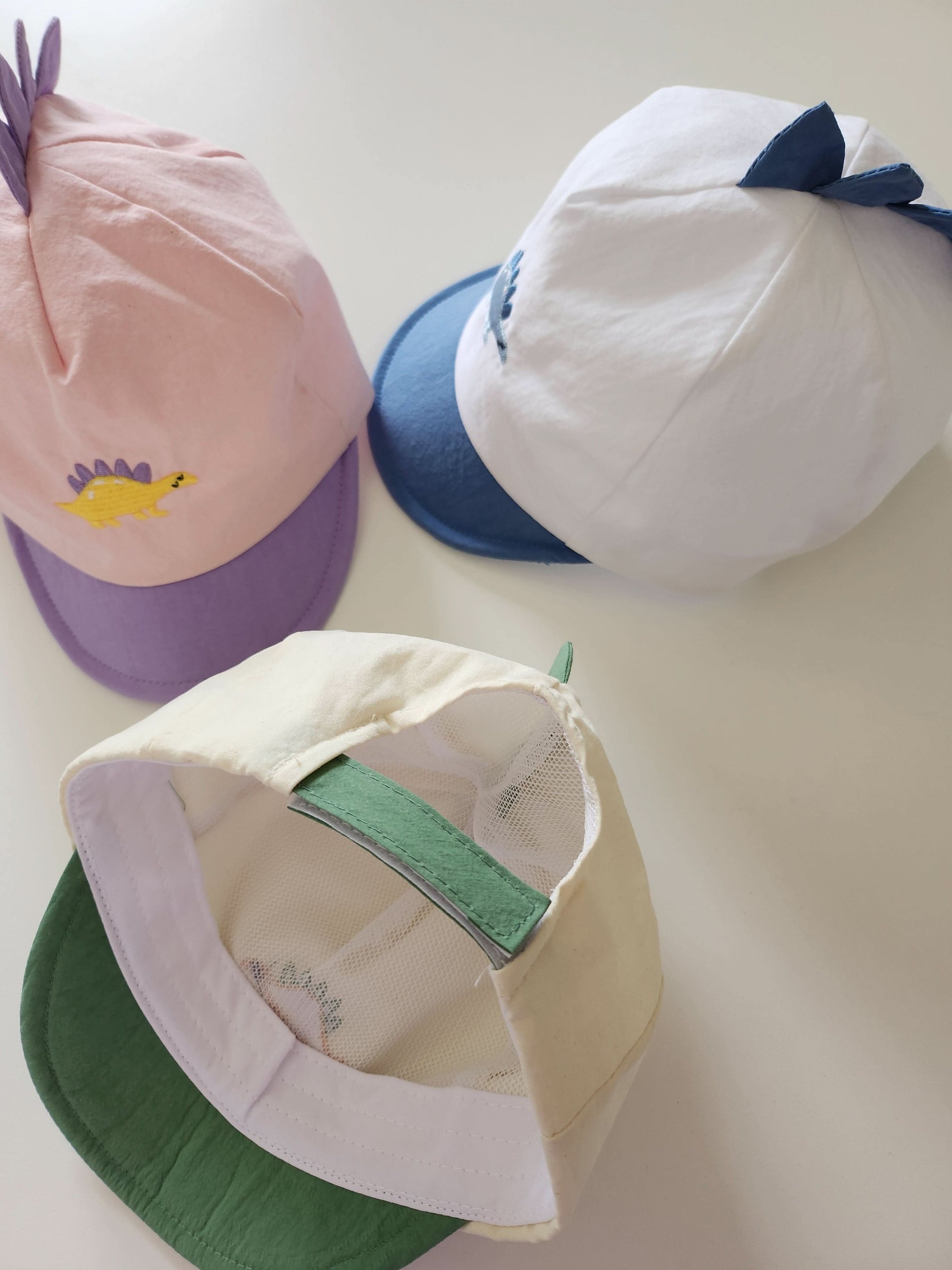 Baby Kids Dinosaur Embroidered Cap(10m-5y) - 3 Colors - AT NOON STORE