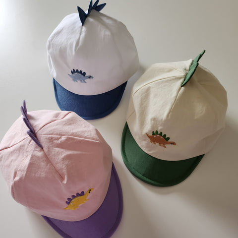 Baby Kids Dinosaur Embroidered Cap(10m-5y) - 3 Colors