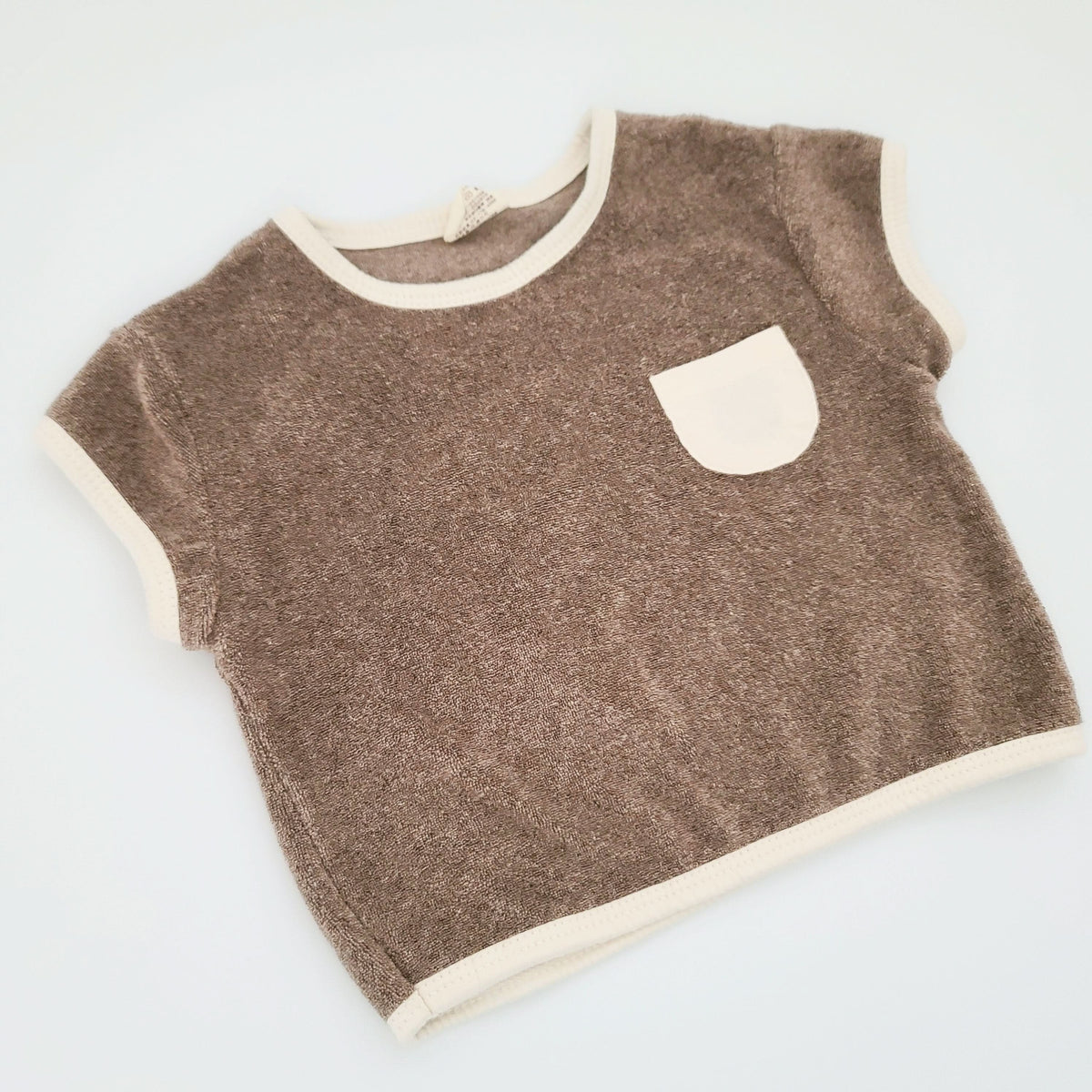 Baby Kids Towel Cloth Top and Shorts Set (3-4y) - Brown - AT NOON STORE
