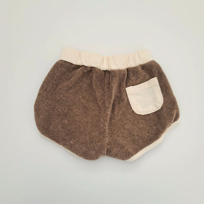 Baby Kids Towel Cloth Top and Shorts Set (3-4y) - Brown - AT NOON STORE
