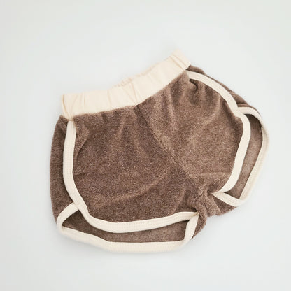 Baby Kids Towel Cloth Top and Shorts Set (3-4y) - Brown - AT NOON STORE