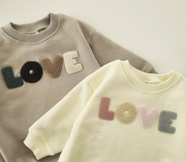 Toddler&Mom LOVE Sweatshirt (1-5y,Mom) - Cream - AT NOON STORE