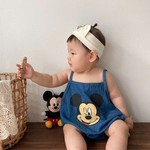 Baby Mickey/ Minnie Mouse Sleeveless Bubble Romper (3-12m) - 2 Colors